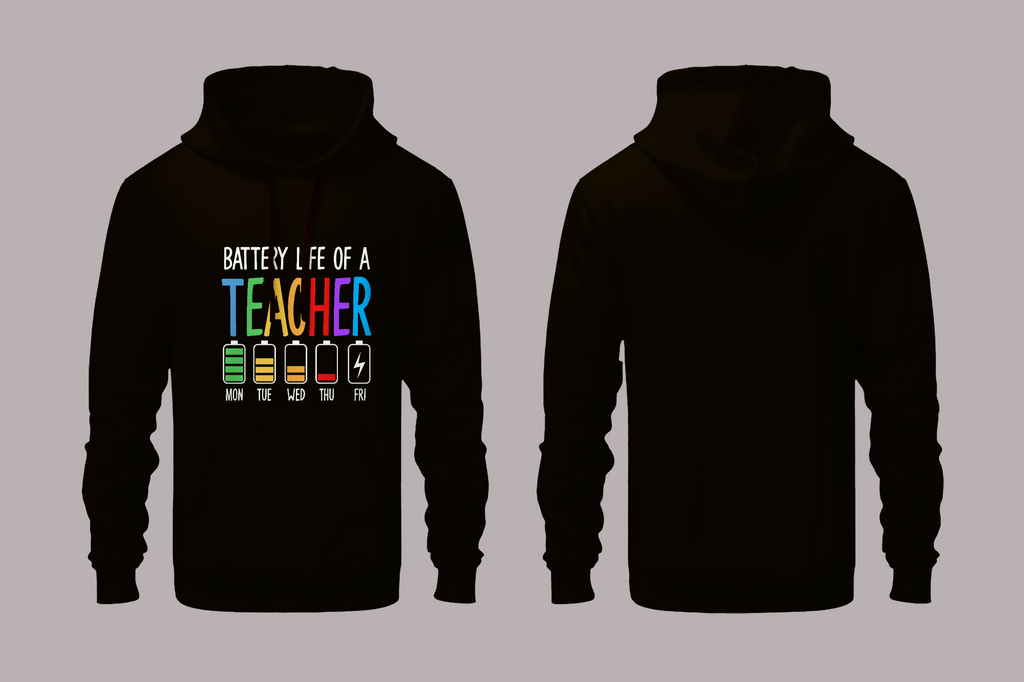 Teacher  Battery Hoodie